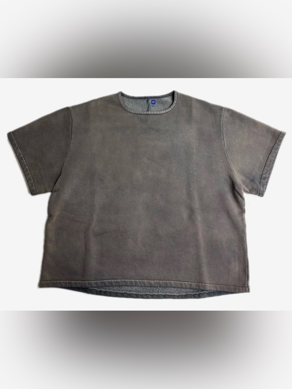 YGEBB Fleece ‘Yoke’ Back Tee (shirt) XXS Pavement Grey Unreleased Color NIB